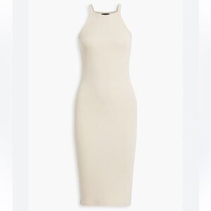 ATM Anthony Thomas Melillo Ribbed Cream Dress NWT